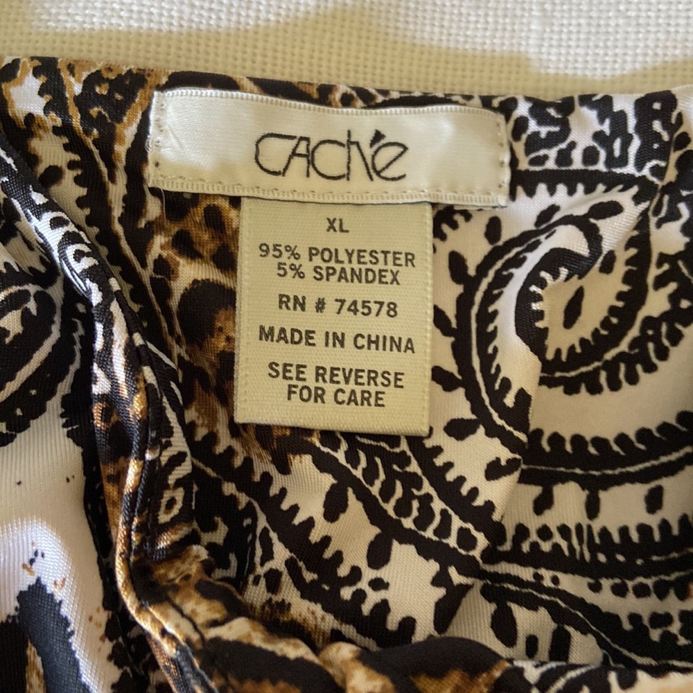 Cache Leopard Princess Style Halter Top - Picture 3 of 5
